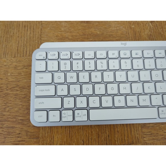 Logitech MX Keys Mini Minimalist Bluetooth Illuminated Keyboard - Pale Gray - Picture 2 of 5
